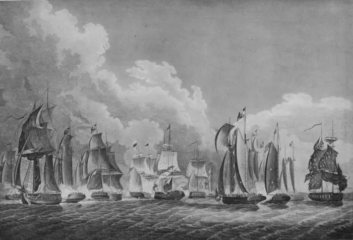 Framed Print : Action on Lake Erie, c1814. Artists: Thomas Sully, Francis Kearny Framed Print : Action on Lake Erie, c1814. Artists: Thomas Sully, Francis Kearny