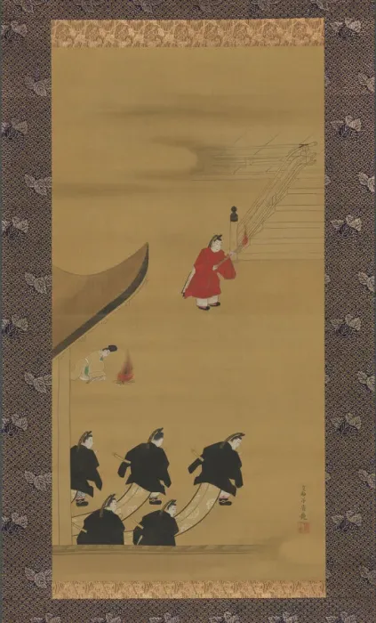 Framed Print : Activities of the Twelve Months (Tsukinami-e), late 1790s. Creator: Sakai Hoitsu Framed Print : Activities of the Twelve Months (Tsukinami-e), late 1790s. Creator: Sakai Hoitsu