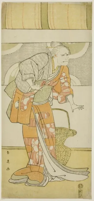 Framed Print : The Actor Arashi Ryuzo II as Hachijo, Wet Nurse of Taira no Kiyomori, in Act Three of Framed Print : The Actor Arashi Ryuzo II as Hachijo, Wet Nurse of Taira no Kiyomori, in Act Three of