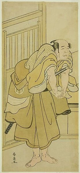 The Actor Asao Tamejuro I as Drunken Gotobei in the Play Yoshitsune Koshigoe Jo... c. 1790. Creator: Katsukawa Shunsen