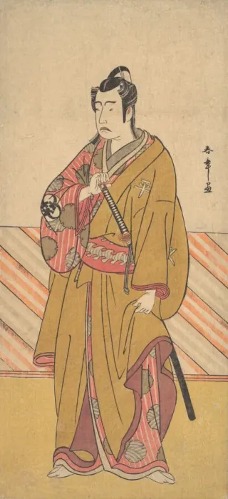 Framed Print : The Actor Bando Mitsugoro I as one of the Conen Otoko or Five Kyokaku, ca. 1778. Creator: Shunsho Framed Print : The Actor Bando Mitsugoro I as one of the Conen Otoko or Five Kyokaku, ca. 1778. Creator: Shunsho