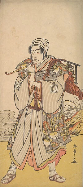 The Actor Danjuro III as an Itinerant Peddler, 1726-1792. Creator: Shunsho