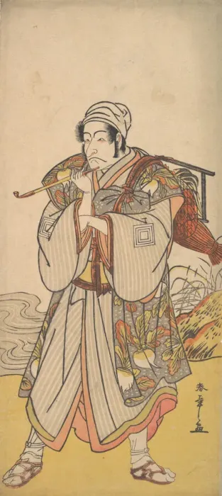 Framed Print : The Actor Danjuro III as an Itinerant Peddler, 1726-1792. Creator: Shunsho Framed Print : The Actor Danjuro III as an Itinerant Peddler, 1726-1792. Creator: Shunsho