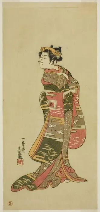 Framed Print : The Actor Ichikawa Benzo in an Unidentified Role, c. 1768. Creator: Ippitsusai Buncho Framed Print : The Actor Ichikawa Benzo in an Unidentified Role, c. 1768. Creator: Ippitsusai Buncho