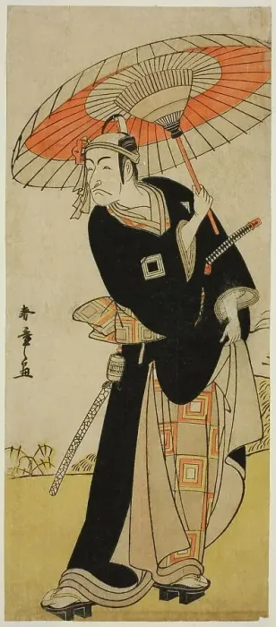 Framed Print : The Actor Ichikawa Danjuro V as Hanakawado no Sukeroku in the Play Nanakusa Yosooi... c. 1782. Creator: Shunsho Framed Print : The Actor Ichikawa Danjuro V as Hanakawado no Sukeroku in the Play Nanakusa Yosooi... c. 1782. Creator: Shunsho