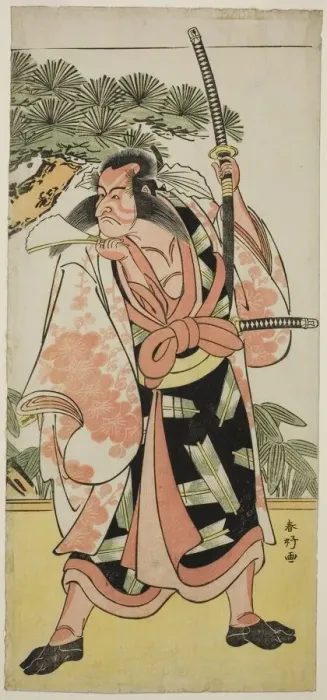 Framed Print : The Actor Ichikawa Danjuro V as Kajiwara Genta Kagesue in the Play Yuki Nazuna Saiwai... c 1787. Creator: Katsukawa Shunko Framed Print : The Actor Ichikawa Danjuro V as Kajiwara Genta Kagesue in the Play Yuki Nazuna Saiwai... c 1787. Creator: Katsukawa Shunko
