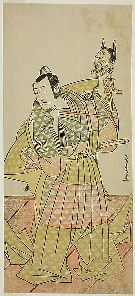 The Actor Ichikawa Danjuro V as Kudo Suketsune in the Play Kaido Ichi Yawaragi Soga... c. 1778. Creator: Shunsho