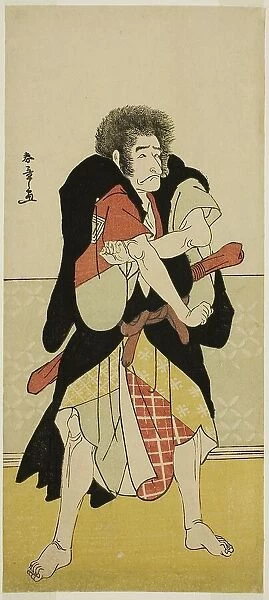 The Actor Ichikawa Danjuro V as the Renegade Monk Wantetsu of Okami-dani in the Play... c. 1778. Creator: Shunsho