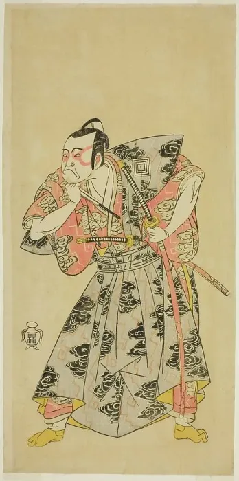 Framed Print : The Actor Ichikawa Danzo III as Fuwa Banazemon in the Play Date Moyo Kumo ni Inazuma... c. 1768. Creator: Shunsho Framed Print : The Actor Ichikawa Danzo III as Fuwa Banazemon in the Play Date Moyo Kumo ni Inazuma... c. 1768. Creator: Shunsho