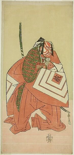 The Actor Ichikawa Danzo III as Sanada no Yoichi (?) in the Play Sanada no Yoichi... c. 1767. Creator: Shunsho
