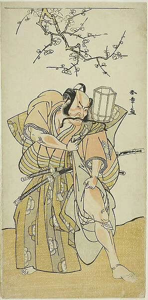 The Actor Ichikawa Danzo IV as Kamakura no Gongoro Kagemasa, in the Fifth Scene of the... c. 1778. Creator: Shunsho