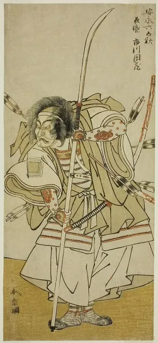 Framed Print : The Actor Ichikawa Danzo IV as Taira no Tomomori in the Play Yoshitsune Sembon-zakura... c. 1777. Creator: Shunsho
