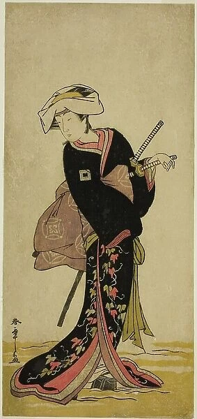 The Actor Ichikawa Danzo IV as Tonase in the Play Kanadehon Chushingura, Performed... c. 1781. Creator: Shunsho