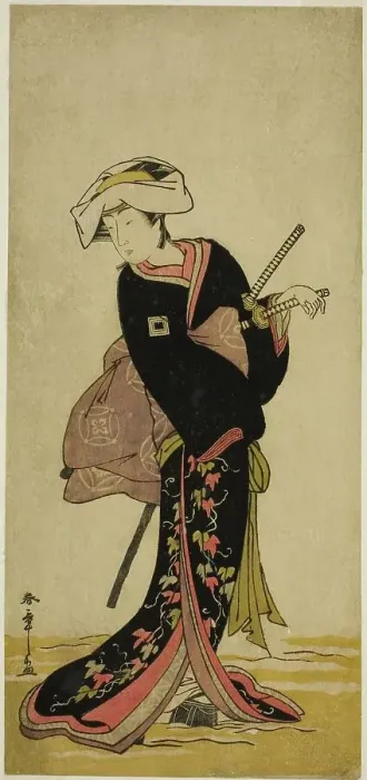 Framed Print : The Actor Ichikawa Danzo IV as Tonase in the Play Kanadehon Chushingura, Performed... c. 1781. Creator: Shunsho Framed Print : The Actor Ichikawa Danzo IV as Tonase in the Play Kanadehon Chushingura, Performed... c. 1781. Creator: Shunsho