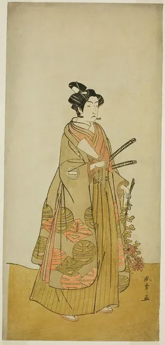 Framed Print : The Actor Ichikawa Monnosuke II as Kichisaburo, Temple Page of Kichijo-ji, in the Play... c. 1776. Creator: Shunsho Framed Print : The Actor Ichikawa Monnosuke II as Kichisaburo, Temple Page of Kichijo-ji, in the Play... c. 1776. Creator: Shunsho