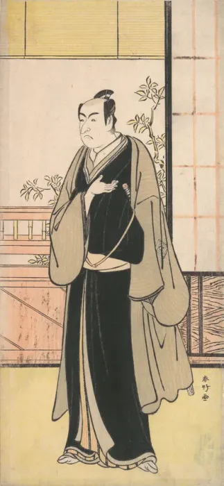 Framed Print : The Actor Ichikawa Monnosuke II as a Kyokaku, ca. 1777. Creator: Katsukawa Shunko Framed Print : The Actor Ichikawa Monnosuke II as a Kyokaku, ca. 1777. Creator: Katsukawa Shunko