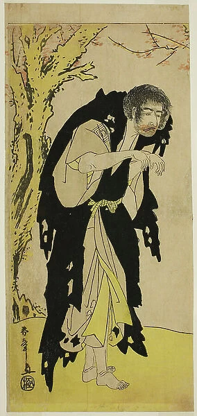The Actor Ichikawa Monnosuke II as the Renegade Monk Zenjibo Disguised as Dainichibo in... c. 1789. Creator: Shunsho