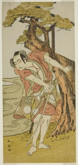Framed Print : The Actor Ichikawa Yaozo II as Iba no Juzo (?), Japan, c. 1772. Creator: Shunsho Framed Print : The Actor Ichikawa Yaozo II as Iba no Juzo (?), Japan, c. 1772. Creator: Shunsho