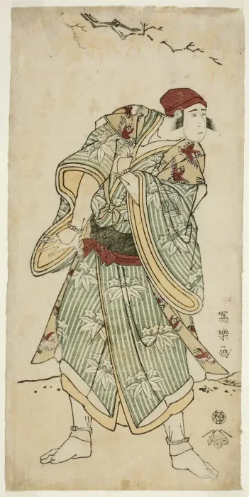 Framed Print : The Actor Ichikawa Yaozo III as the Sparrow Seller Bunji Yasukata (Sandai-me... 1794 (Kansei 6). Creator: Toshusai Sharaku Framed Print : The Actor Ichikawa Yaozo III as the Sparrow Seller Bunji Yasukata (Sandai-me... 1794 (Kansei 6). Creator: Toshusai Sharaku