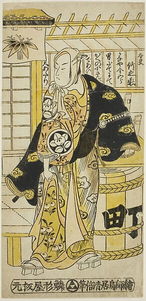 The Actor Ichimura Takenojo IV as Kanaya Kingoro in the play 'Ima wa Mukashi Omokage Soga, ... 1737. Creator: Torii Kiyomasu
