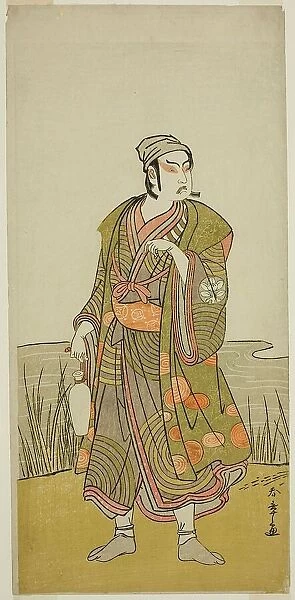 The Actor Ichimura Uzaemon IX as the Potter Tsuchihei in the Play Higashiyama Momiji... c. 1778. Creator: Shunsho