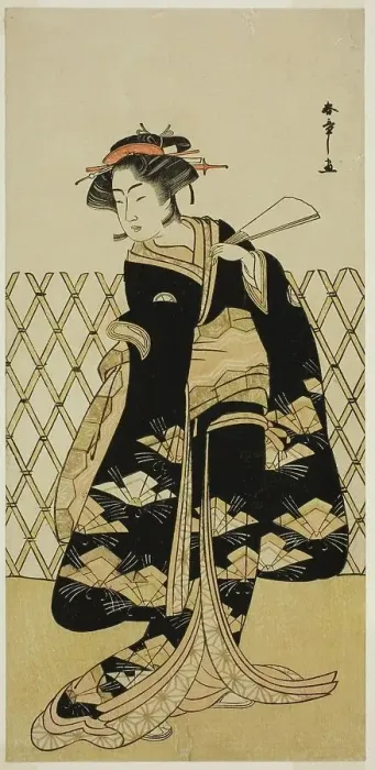 Framed Print : The Actor Iwai Hanshiro IV as Mitsuogiya Usukumo in the Play Shida Choja-bashira... c. 1781. Creator: Shunsho Framed Print : The Actor Iwai Hanshiro IV as Mitsuogiya Usukumo in the Play Shida Choja-bashira... c. 1781. Creator: Shunsho