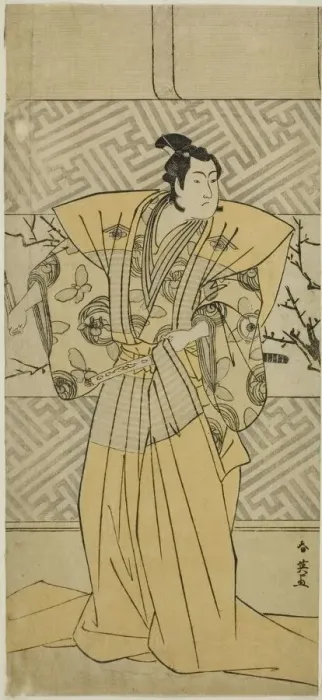 Framed Print : The Actor Iwai Hanshiro IV as Soga no Goro Tokimune in the Play Koi no Yosuga... c. 1789 Framed Print : The Actor Iwai Hanshiro IV as Soga no Goro Tokimune in the Play Koi no Yosuga... c. 1789