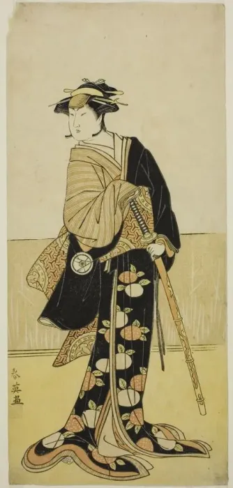 Framed Print : The Actor Iwai Hanshiro IV as Tonase (?) in the Play Kanadehon Chushingura (?)... c Framed Print : The Actor Iwai Hanshiro IV as Tonase (?) in the Play Kanadehon Chushingura (?)... c
