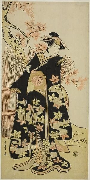 The Actor Iwai Hanshiro IV in an Unidentified Role, Japan, c. 1792. Creator: Shunsho