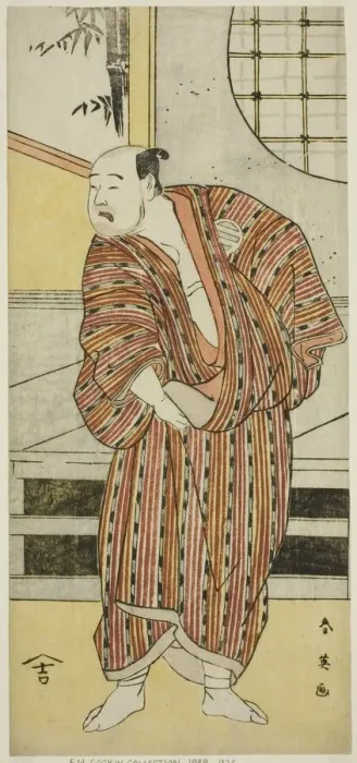 Framed Print : The Actor Kataoka Nizaemon VII as Hayakawa Matabei (?) in the Play Furiwake-gami... c Framed Print : The Actor Kataoka Nizaemon VII as Hayakawa Matabei (?) in the Play Furiwake-gami... c