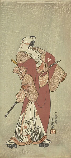 The Actor Matsumoto Koshiro 3rd in an Unidentified Role, ca. 1769. Creator: Ippitsusai Buncho