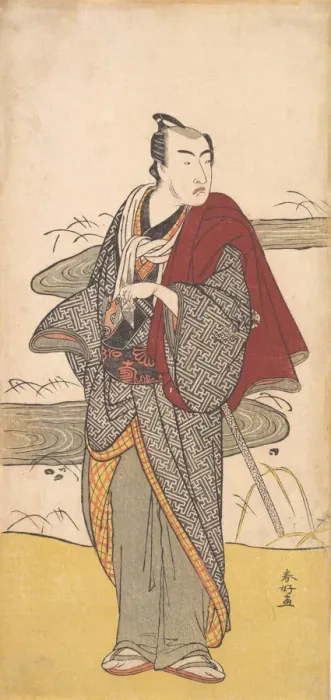 Framed Print : The Actor Matsumoto Koshiro 4th as a Man, ca. 1780. Creator: Katsukawa Shunko Framed Print : The Actor Matsumoto Koshiro 4th as a Man, ca. 1780. Creator: Katsukawa Shunko