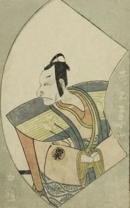 Framed Print : The Actor Matsumoto Koshiro II, from A Picture Book of Stage Fans (Ehon butai ogi), Japan, 1770. Creator: Shunsho Framed Print : The Actor Matsumoto Koshiro II, from A Picture Book of Stage Fans (Ehon butai ogi), Japan, 1770. Creator: Shunsho