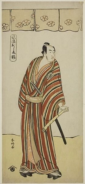 The Actor Matsumoto Koshiro IV as An no Heibei in the Play Edo no Fuji Wakayagi Soga