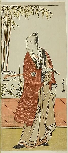 The Actor Matsumoto Koshiro IV as Honcho-maru Tsunagoro (?) in the Play Hono Nitta... c. 1777. Creator: Shunsho