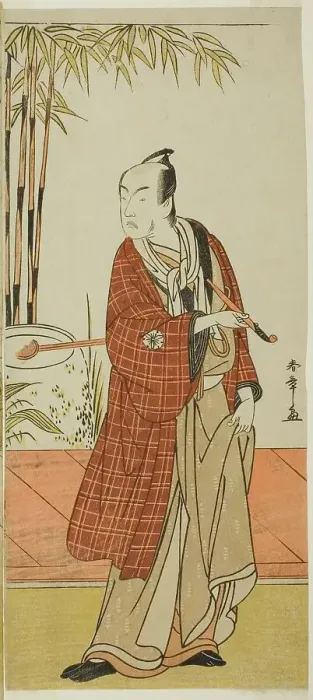 Framed Print : The Actor Matsumoto Koshiro IV as Honcho-maru Tsunagoro (?) in the Play Hono Nitta... c. 1777. Creator: Shunsho Framed Print : The Actor Matsumoto Koshiro IV as Honcho-maru Tsunagoro (?) in the Play Hono Nitta... c. 1777. Creator: Shunsho