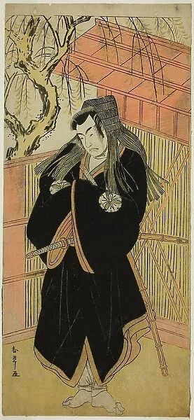 The Actor Matsumoto Koshiro IV as Matsuo-maru (?) in the Play Sugawara Denju Tenarai... c. 1779. Creator: Shunsho