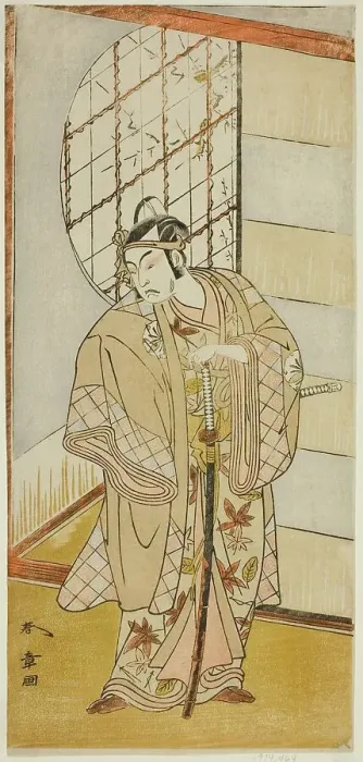 Framed Print : The Actor Matsumoto Koshiro IV as Matsuo-maru in the Play Sugawara Denju Tenarai... c. 1773. Creator: Shunsho Framed Print : The Actor Matsumoto Koshiro IV as Matsuo-maru in the Play Sugawara Denju Tenarai... c. 1773. Creator: Shunsho
