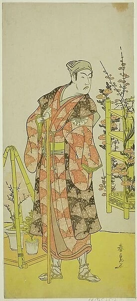 The Actor Matsumoto Koshiro IV as the Plant Seller Awashima no Yonosuke in the Play... c. 1781. Creator: Katsukawa Shunsen
