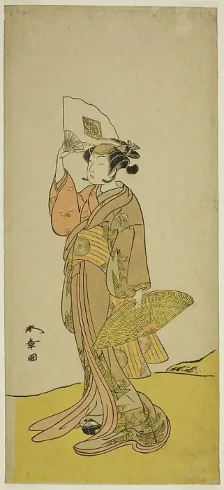 Framed Print : The Actor Nakamura Matsue I as Kasaya Sankatsu (?) in the Play Hana no Gosho... c. 1772. Creator: Shunsho Framed Print : The Actor Nakamura Matsue I as Kasaya Sankatsu (?) in the Play Hana no Gosho... c. 1772. Creator: Shunsho