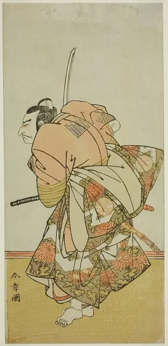 Framed Print : The Actor Nakamura Nakazo I as Chinzei Hachiro Tametomo in the Play Hana-zumo Genji... c. 1775. Creators: Shunsho, Minamoto no Tametomo Framed Print : The Actor Nakamura Nakazo I as Chinzei Hachiro Tametomo in the Play Hana-zumo Genji... c. 1775. Creators: Shunsho, Minamoto no Tametomo