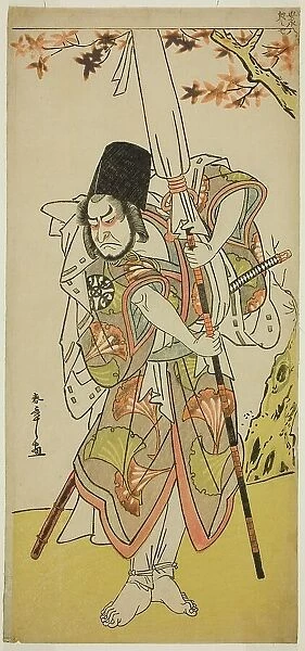 The Actor Nakamura Nakazo I as Katsuhei, Servant of a Princely Family, in the Play Uta... c. 1779. Creator: Shunsho