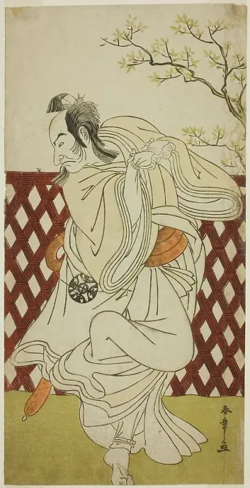 Framed Print : The Actor Nakamura Nakazo I as Sakon-gitsune in the Play Hana-zumo Genji Hiiki, Performed... c1775. Creator: Shunsho