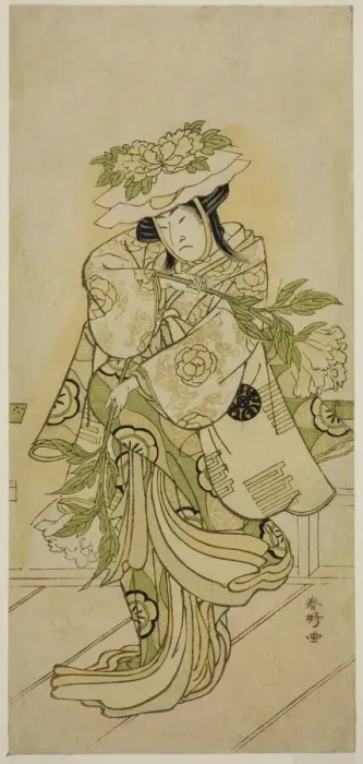 Framed Print : The Actor Nakamura Nakazo I in a Shak-kyo Dance in the Play Aioi Jishi, Performed at... c Framed Print : The Actor Nakamura Nakazo I in a Shak-kyo Dance in the Play Aioi Jishi, Performed at... c