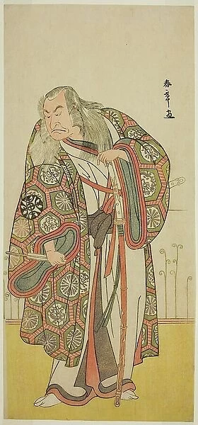 The Actor Nakamura Nakazo I as the Sword Master Takuma Genryu (?) in the Play Edo no... c. 1789. Creator: Shunsho