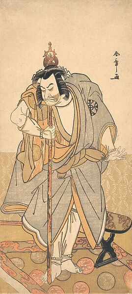 The actor Nakamura Nakazo as a rokuju-rokubu (pilgrim to Buddhist temple), ca. 1780. Creator: Shunsho