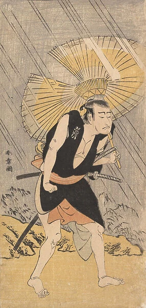 The Actor Nakamura Nakazo in the Role of Ono Sadakuro, ca. 1766. Creator: Shunsho