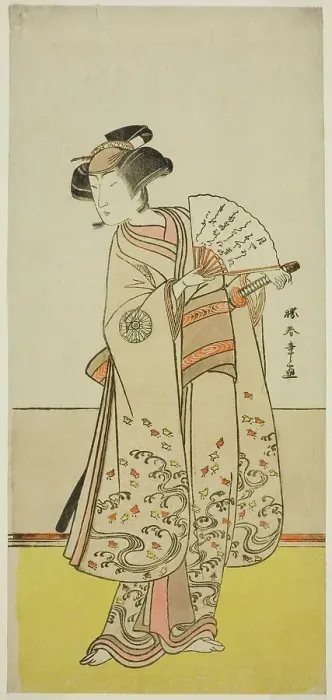 Framed Print : The Actor Nakamura Noshio I as Oiso no Tora (?) in the Play Shida Yuzuriha Horai Soga (?)... c1775. Creator: Shunsho Framed Print : The Actor Nakamura Noshio I as Oiso no Tora (?) in the Play Shida Yuzuriha Horai Soga (?)... c1775. Creator: Shunsho