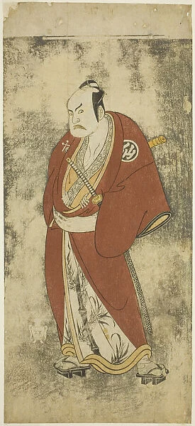 The Actor Nakamura Sukegoro II as Kaminari Shokuro in the Joruri 'Gonin Otoko'... c. 1768. Creator: Shunsho. The Actor Nakamura Sukegoro II as Kaminari Shokuro in the Joruri 'Gonin Otoko'... c. 1768. Creator: Shunsho