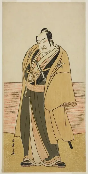 Framed Print : The Actor Nakamura Sukegoro II as Kaminari Shokuro in the Play Hatsumombi Kuruwa Soga... c. 1780. Creator: Shunsho Framed Print : The Actor Nakamura Sukegoro II as Kaminari Shokuro in the Play Hatsumombi Kuruwa Soga... c. 1780. Creator: Shunsho